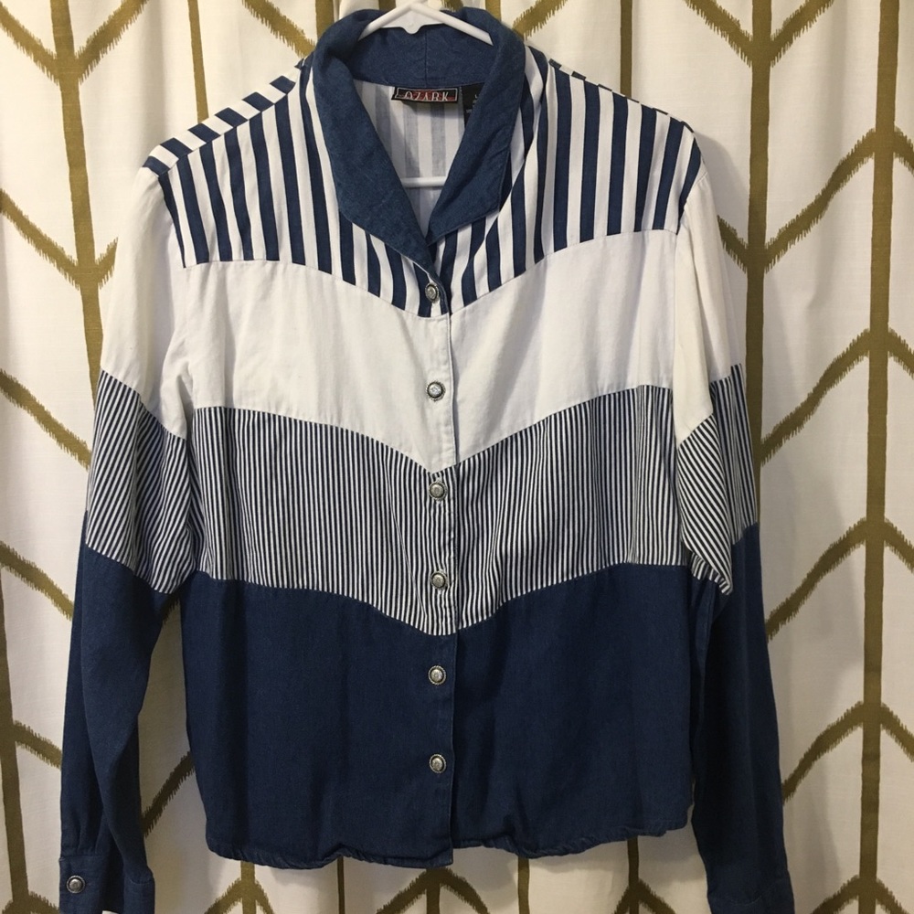 Vintage button down top